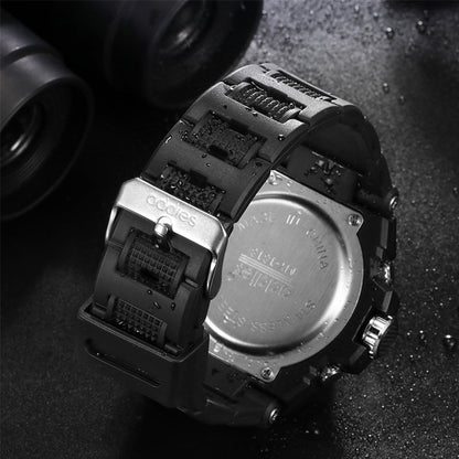 Obsidian Pulse – Tactical Dual Display Watch by The Nevermore – Unique Watches by The Nevermore | Black