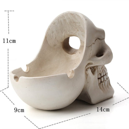 Octavius - The Nevermore Gothic Home Decore skull ashtray – Unique Gothic Home Decor by Nevermore Lifestyle & Tech | Black