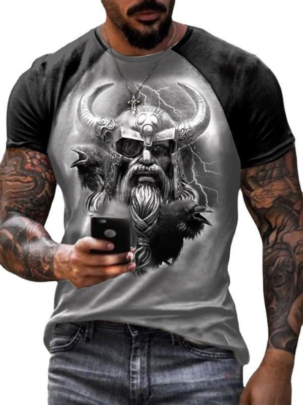 Odin - The Nevermore Gothic T-Shirt for Men – Unique Gothic Fashion for Men by Nevermore Lifestyle & Tech | 2XL 1688 L 8