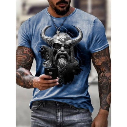 Odin - The Nevermore Gothic T-Shirt for Men – Unique Gothic Fashion for Men by Nevermore Lifestyle & Tech | 2XL 1688 P 0107
