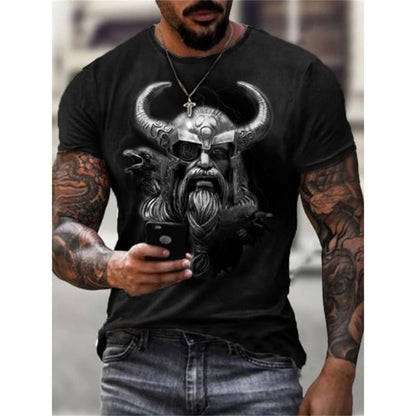 Odin - The Nevermore Gothic T-Shirt for Men – Unique Gothic Fashion for Men by Nevermore Lifestyle & Tech | 2XL 1688 P 0108