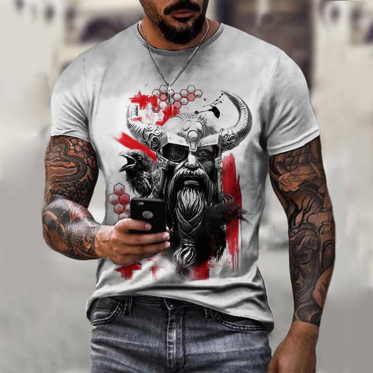 Odin - The Nevermore Gothic T-Shirt for Men – Unique Gothic Fashion for Men by Nevermore Lifestyle & Tech | 2XL 1688 P 0206