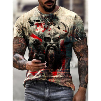 Odin - The Nevermore Gothic T-Shirt for Men – Unique Gothic Fashion for Men by Nevermore Lifestyle & Tech | 2XL OFSQ 00097