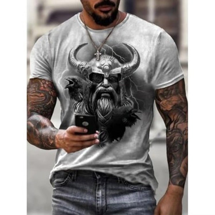 Odin - The Nevermore Gothic T-Shirt for Men – Unique Gothic Fashion for Men by Nevermore Lifestyle & Tech | 2XL OFSQ 00097