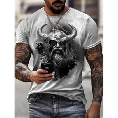 Odin - The Nevermore Gothic T-Shirt for Men – Unique Gothic Fashion for Men by Nevermore Lifestyle & Tech | 2XL OFSQ 00097
