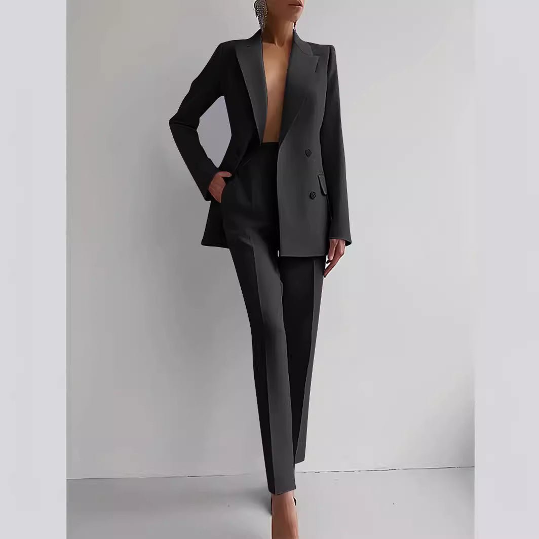 Opal Haven – Women’s Casual Business Pants Suit by The Nevermore – Unique Suits by Nevermore Lifestyle & Tech | XS Black