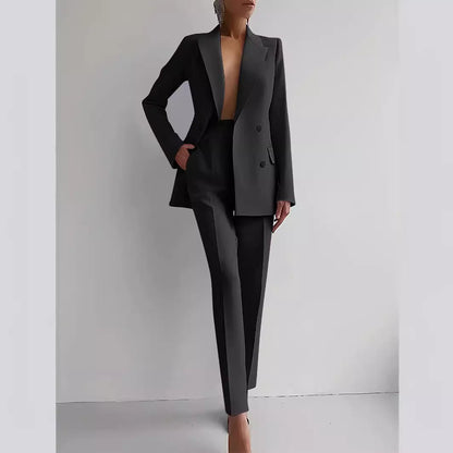 Opal Haven – Women’s Casual Business Pants Suit by The Nevermore – Unique Suits by Nevermore Lifestyle & Tech | XS Black