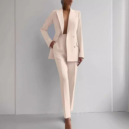 Opal Haven – Women’s Casual Business Pants Suit by The Nevermore – Unique Suits by Nevermore Lifestyle & Tech | L Blue