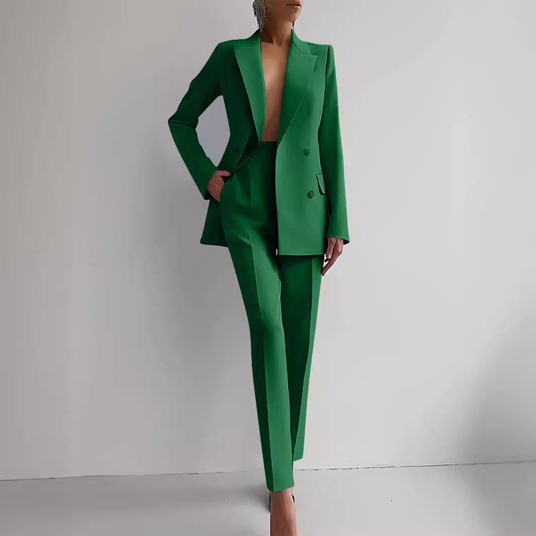 Opal Haven – Women’s Casual Business Pants Suit by The Nevermore – Unique Suits by Nevermore Lifestyle & Tech | L Blue