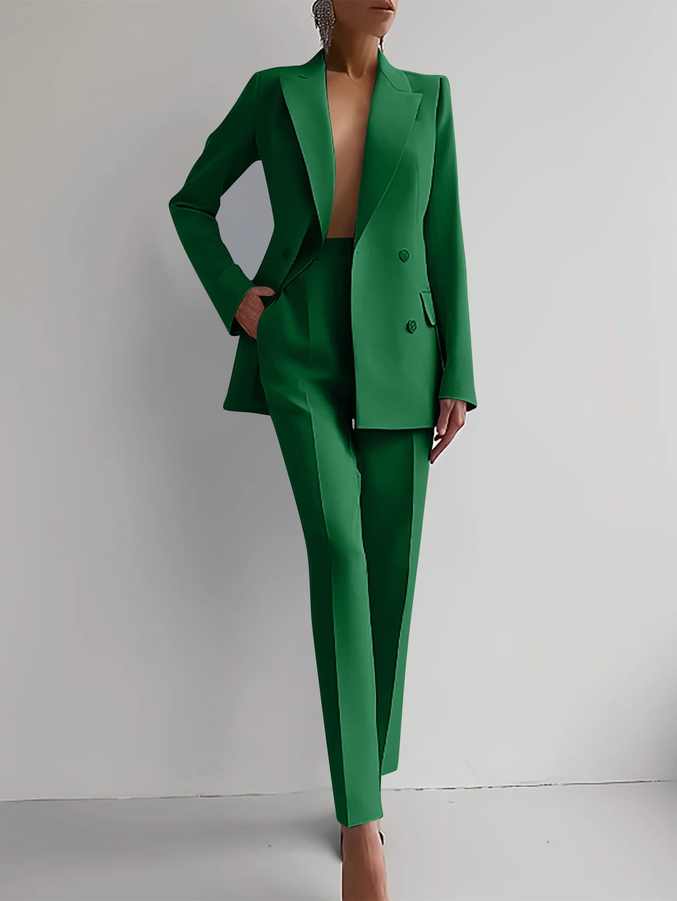 Opal Haven – Women’s Casual Business Pants Suit by The Nevermore – Unique Suits by Nevermore Lifestyle & Tech | L Green