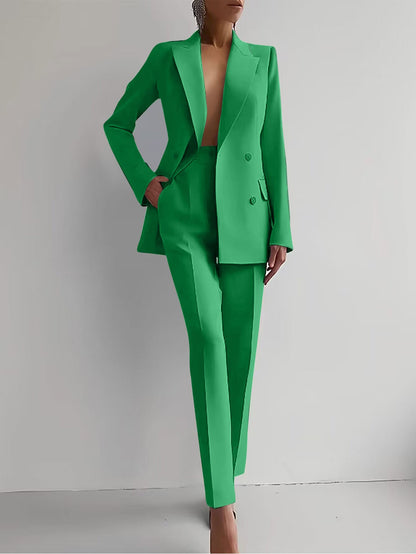 Opal Haven – Women’s Casual Business Pants Suit by The Nevermore – Unique Suits by Nevermore Lifestyle & Tech | L Green2