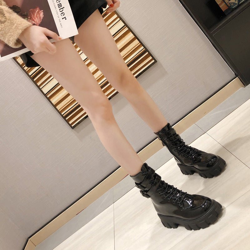 Ophelia Netherwing Gothic Platform Boots by The Nevermore – Unique Gothic Fasfion for Women by Nevermore Lifestyle & Tech | 35 Black