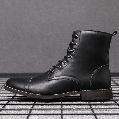 Orion Step - High - Cut Non - Slip Boots by The Nevermore – Unique Boots for Men by Nevermore Lifestyle & Tech | 38 Black