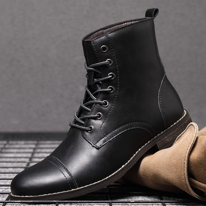 Orion Step - High - Cut Non - Slip Boots by The Nevermore – Unique Boots for Men by Nevermore Lifestyle & Tech | 38 Black A