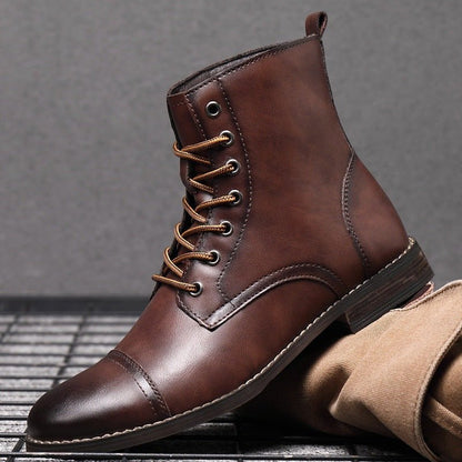 Orion Step - High - Cut Non - Slip Boots by The Nevermore – Unique Boots for Men by Nevermore Lifestyle & Tech | 38 Black A