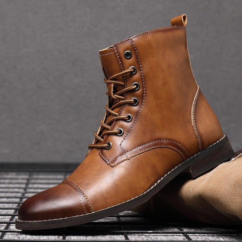Orion Step - High - Cut Non - Slip Boots by The Nevermore – Unique Boots for Men by Nevermore Lifestyle & Tech | 38 Black A