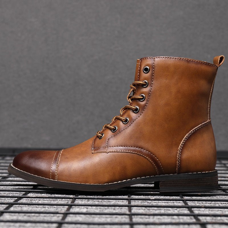 Orion Step - High - Cut Non - Slip Boots by The Nevermore – Unique Boots for Men by Nevermore Lifestyle & Tech | 38 Brown