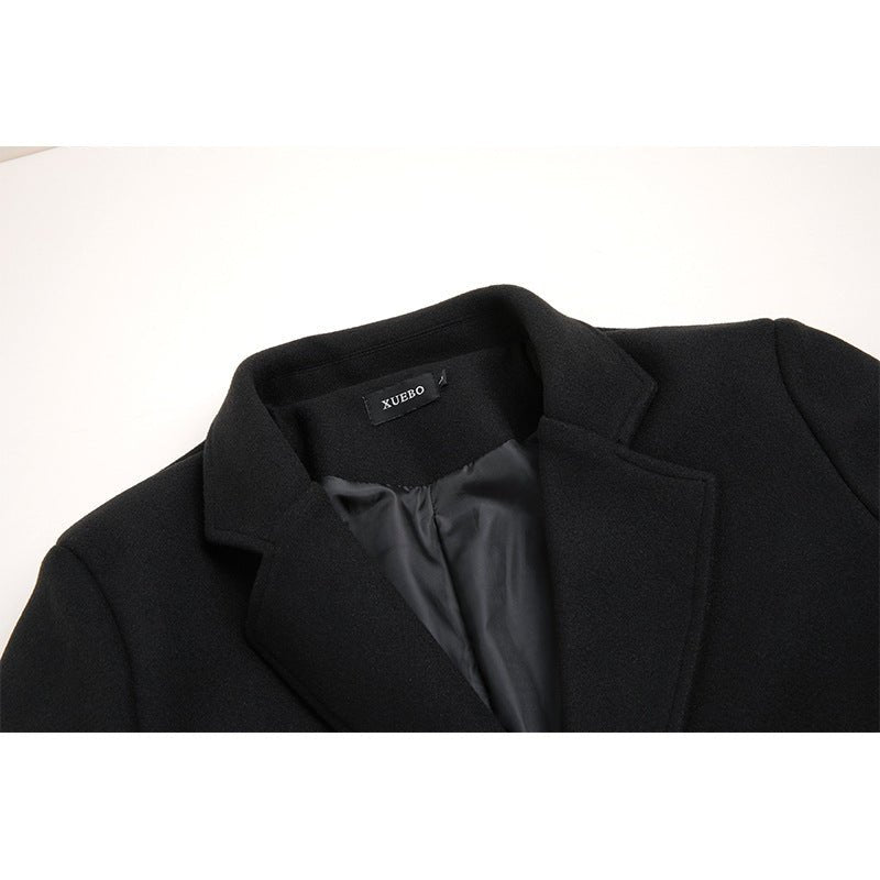 Orion Viper - The Nevermore Long Trench Woolen Coat for Men – Unique Men's Fashion by Nevermore Lifestyle & Tech | 2XL Black