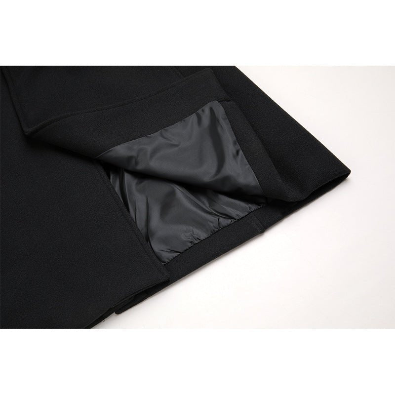 Orion Viper - The Nevermore Long Trench Woolen Coat for Men – Unique Men's Fashion by Nevermore Lifestyle & Tech | 2XL Black