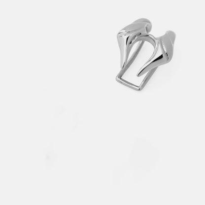 Orpheus Whisperwind - The Nevermore Gothic Cyberpunk Lip Ring Accessories – Unique Gothic Jewelry by Nevermore Lifestyle & Tech | small Silver