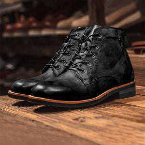OwenCadwell camouflage Martin boots – black