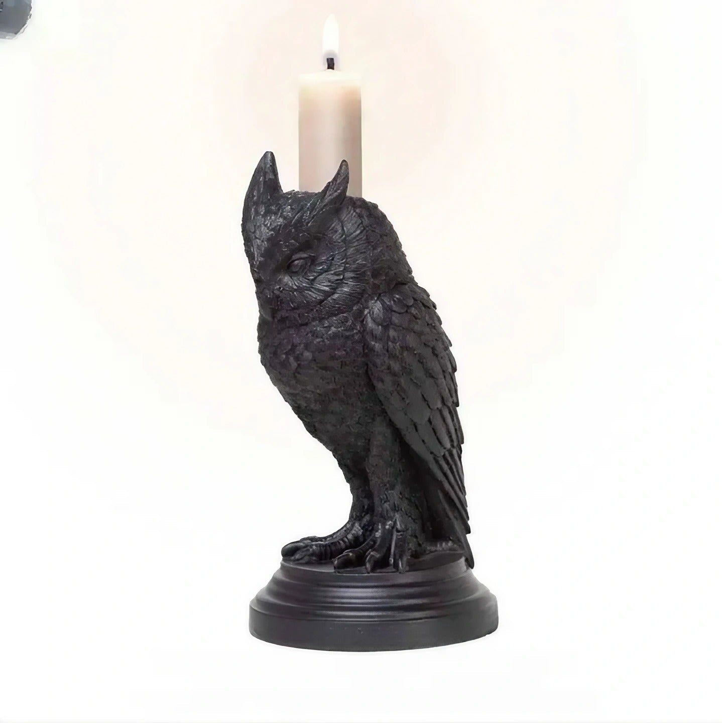 Owl - The Nevermore Gothic Candle Holder Ornament – Unique Gothic Home Decor by Nevermore Lifestyle & Tech | Owl