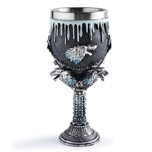 Pack of Wolves - The Nevermore Gothic Goblet Resin Stainless Steel – Unique Gothic Home Decor by Nevermore Lifestyle & Tech | RH6206