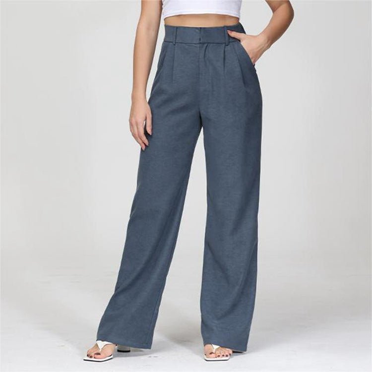 Peaceful Knights - The Nevermore Women`s High Waist Trousers – Unique Fashion for Women by Nevermore Lifestyle & Tech | 5XL Slabstone Gray