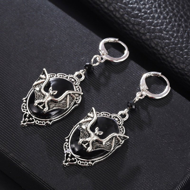 Persephone Etoile - The Nevermore Gothic Bat Earrings for Women – Unique Gothic Jewelry by Nevermore Lifestyle & Tech | Black