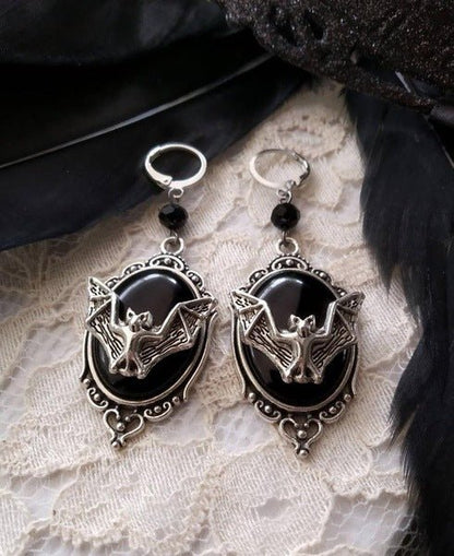 Persephone Etoile - The Nevermore Gothic Bat Earrings for Women – Unique Gothic Jewelry by Nevermore Lifestyle & Tech | Black