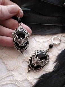 Persephone Etoile - The Nevermore Gothic Bat Earrings for Women – Unique Gothic Jewelry by Nevermore Lifestyle & Tech | Black