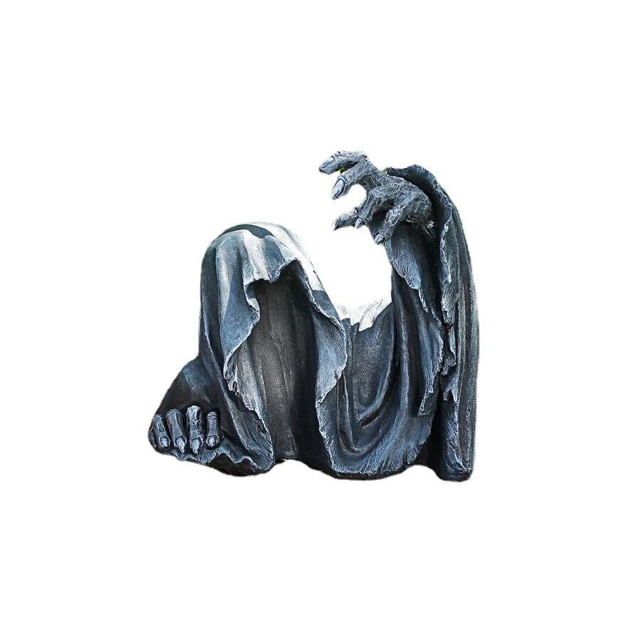 Phobos Morbidale - The Nevermore Gothic Home Decore Resin Ornament – Unique Gothic Home Decor by Nevermore Lifestyle & Tech | Halflength man in black