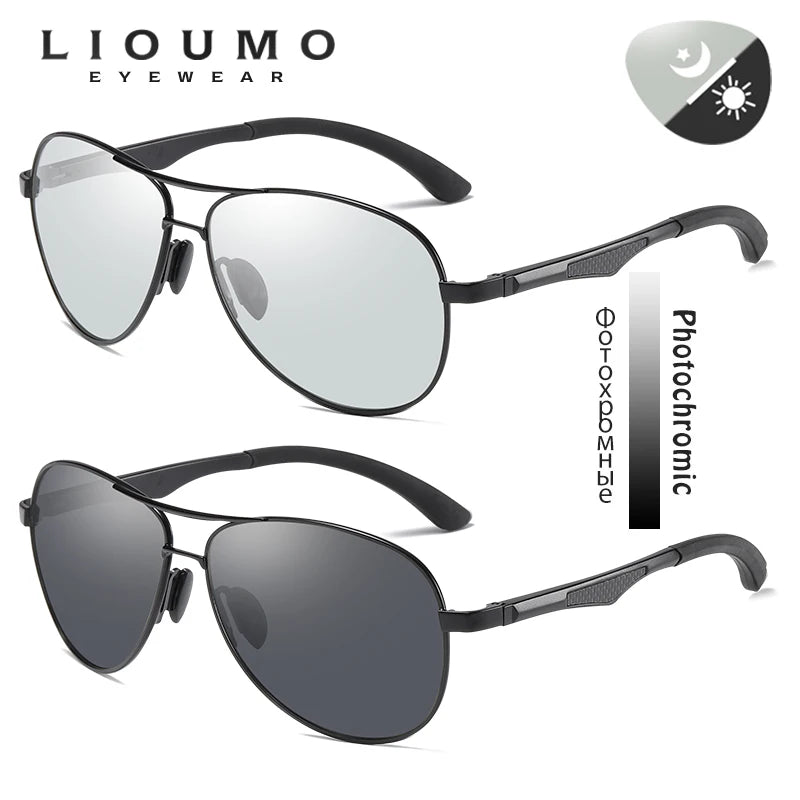 PilotVision - Photochromic Polarized Shades by The Nevermore – Unique Sunglasses by Nevermore Lifestyle & Tech | Original Silver Frame - Gray