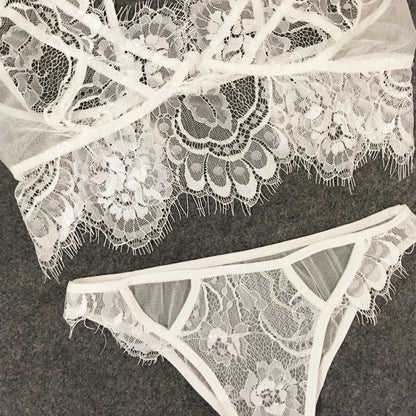 Pixie - The Nevermore Erotic Lingerie Set Sexy Mesh Lace Underwear – Unique Underwear for Women by Nevermore Lifestyle & Tech | XXL Black