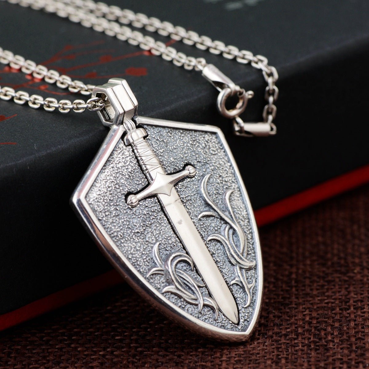 Power In Safety - Gothic Sword Pendant by The Nevermore – Unique Gothic Jewelry by Nevermore Lifestyle & Tech | Silver
