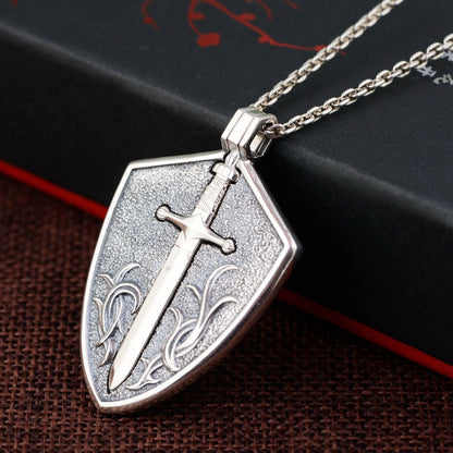Power In Safety - Gothic Sword Pendant by The Nevermore – Unique Gothic Jewelry by Nevermore Lifestyle & Tech | Silver