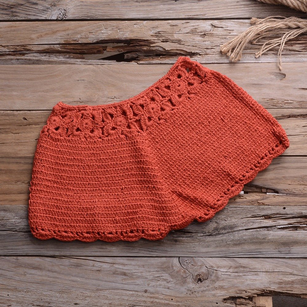 PrairieWhisper - Fringed Boho Swimsuit by The Nevermore – Unique Boho Swimwear by Nevermore Lifestyle & Tech | L 5921 Rusty Red