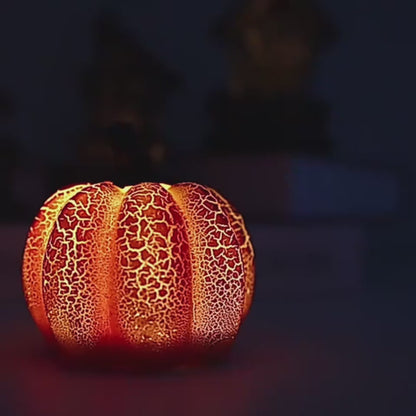 Halloween Pumpkin Lantern Simulation LED Candle Lamp Resin Luminous - The Nevermore Gothic Home Decor