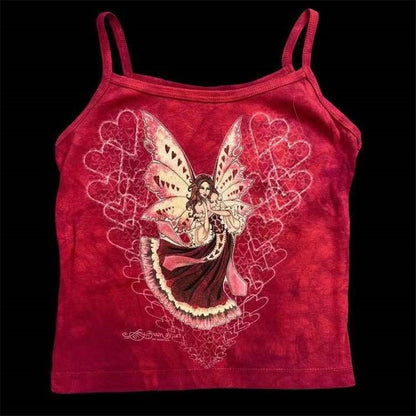 Slim Print With Tank Top