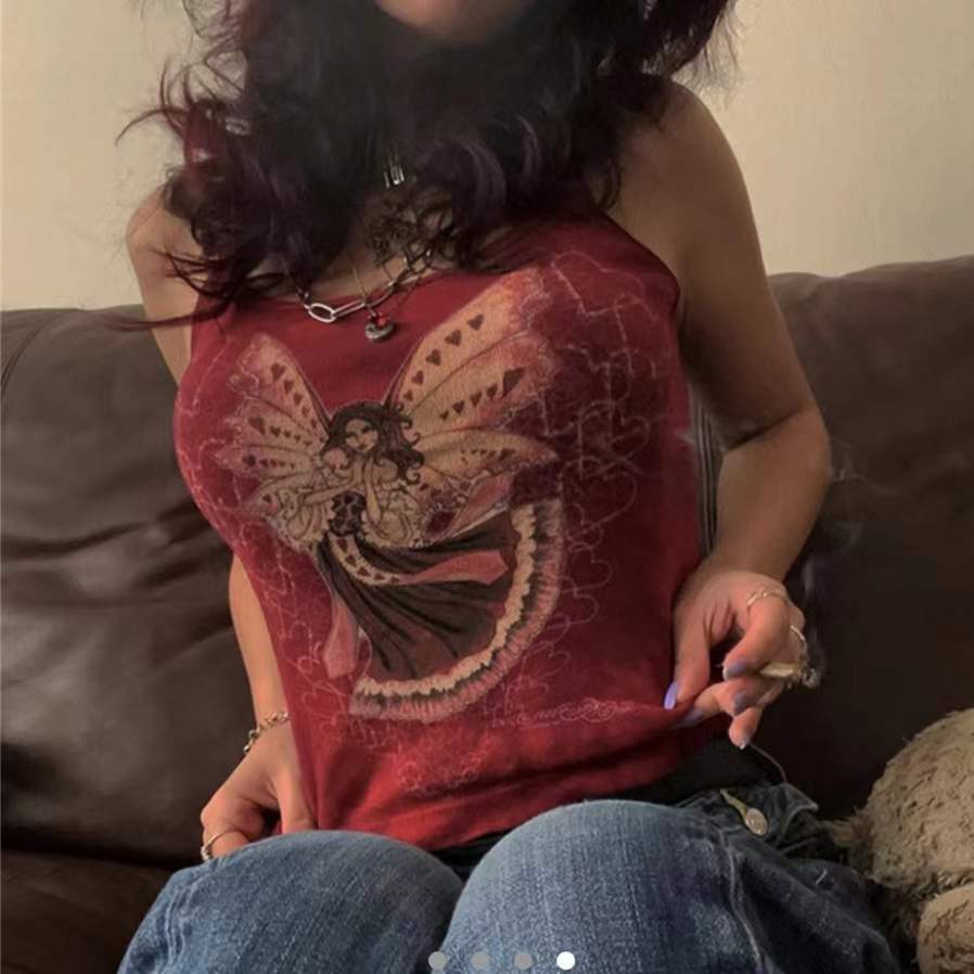 Slim Print With Tank Top