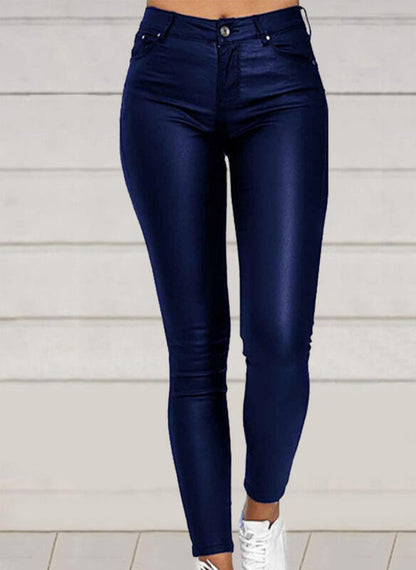 PureGlam - Sexy PU Leather Casual Pants for Women by The Nevermore