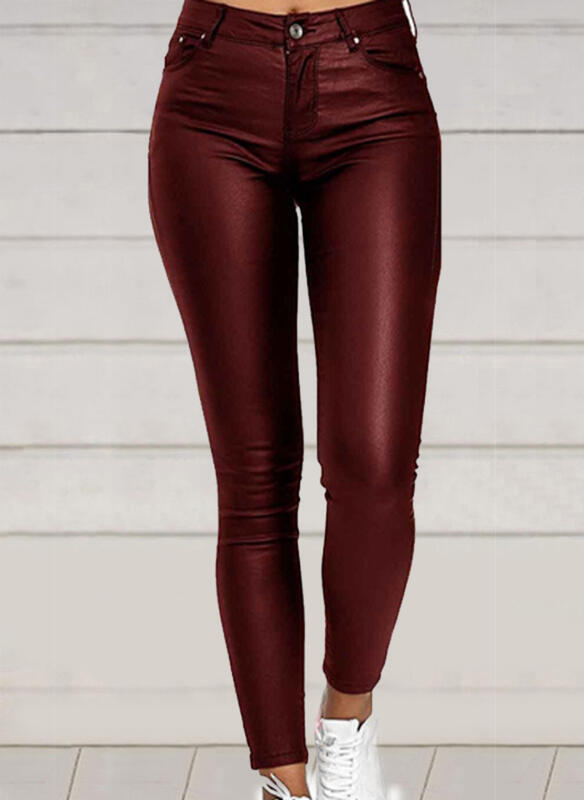 PureGlam - Sexy PU Leather Casual Pants for Women by The Nevermore