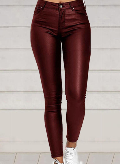 PureGlam - Sexy PU Leather Casual Pants for Women by The Nevermore