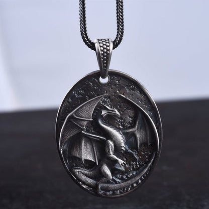 Pyrothor - Gothic Dragon Pendant by The Nevermore – Unique Jewelry for Men by Nevermore Lifestyle & Tech | Western Dragon Pendant