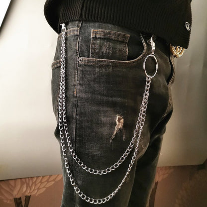 Rafe Sundreamer - The Nevermore Chain for Pants Accessories – Unique Gothic Accessories by Nevermore Lifestyle & Tech | Two tiers Gold