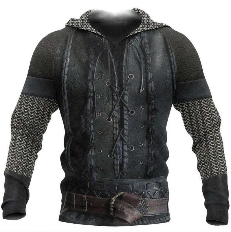 Ragnar Bolt - The Nevermore 3D Long Sleeve Hooded Sweater for Men – Unique Men's Fashion by Nevermore Lifestyle & Tech | 2XL WW23985LJ