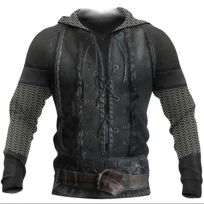Ragnar Bolt - The Nevermore 3D Long Sleeve Hooded Sweater for Men – Unique Men's Fashion by Nevermore Lifestyle & Tech | 2XL WW23985LJ