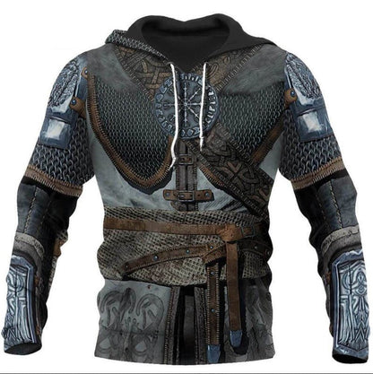 Ragnar Bolt - The Nevermore 3D Long Sleeve Hooded Sweater for Men – Unique Men's Fashion by Nevermore Lifestyle & Tech | 2XL WW23985LJ
