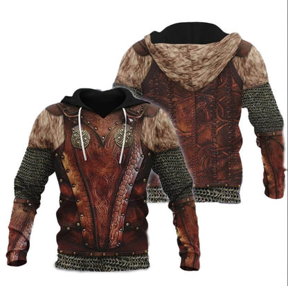 Ragnar Bolt - The Nevermore 3D Long Sleeve Hooded Sweater for Men – Unique Men's Fashion by Nevermore Lifestyle & Tech | 2XL WW23988LJ