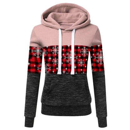 Rainbow Rosalind - The Nevermore Woman's Christmas Fleece Hooded Sweater – Unique Fashion for Women by Nevermore Lifestyle & Tech | 2XL Pink